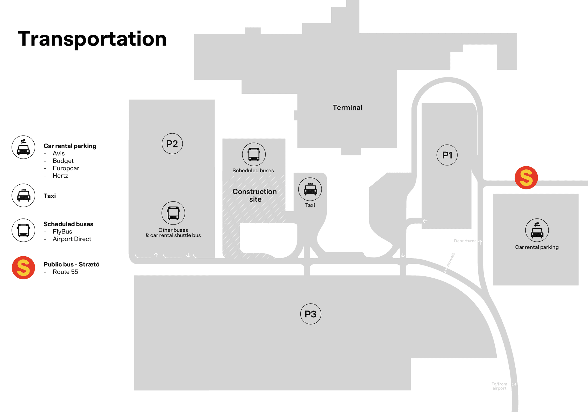 Kef Terminal Map Map of KEF